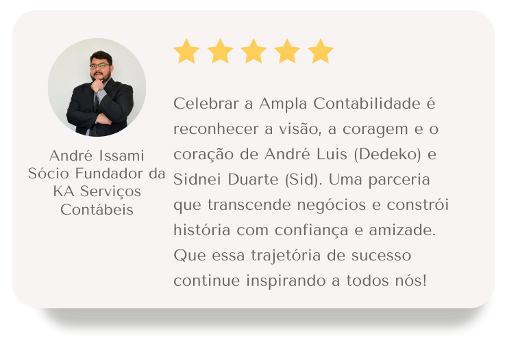 André Issami - Sócio Fundador da KA Serviços Contábeis